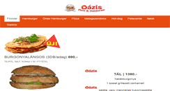 Desktop Screenshot of oazisburger.hu